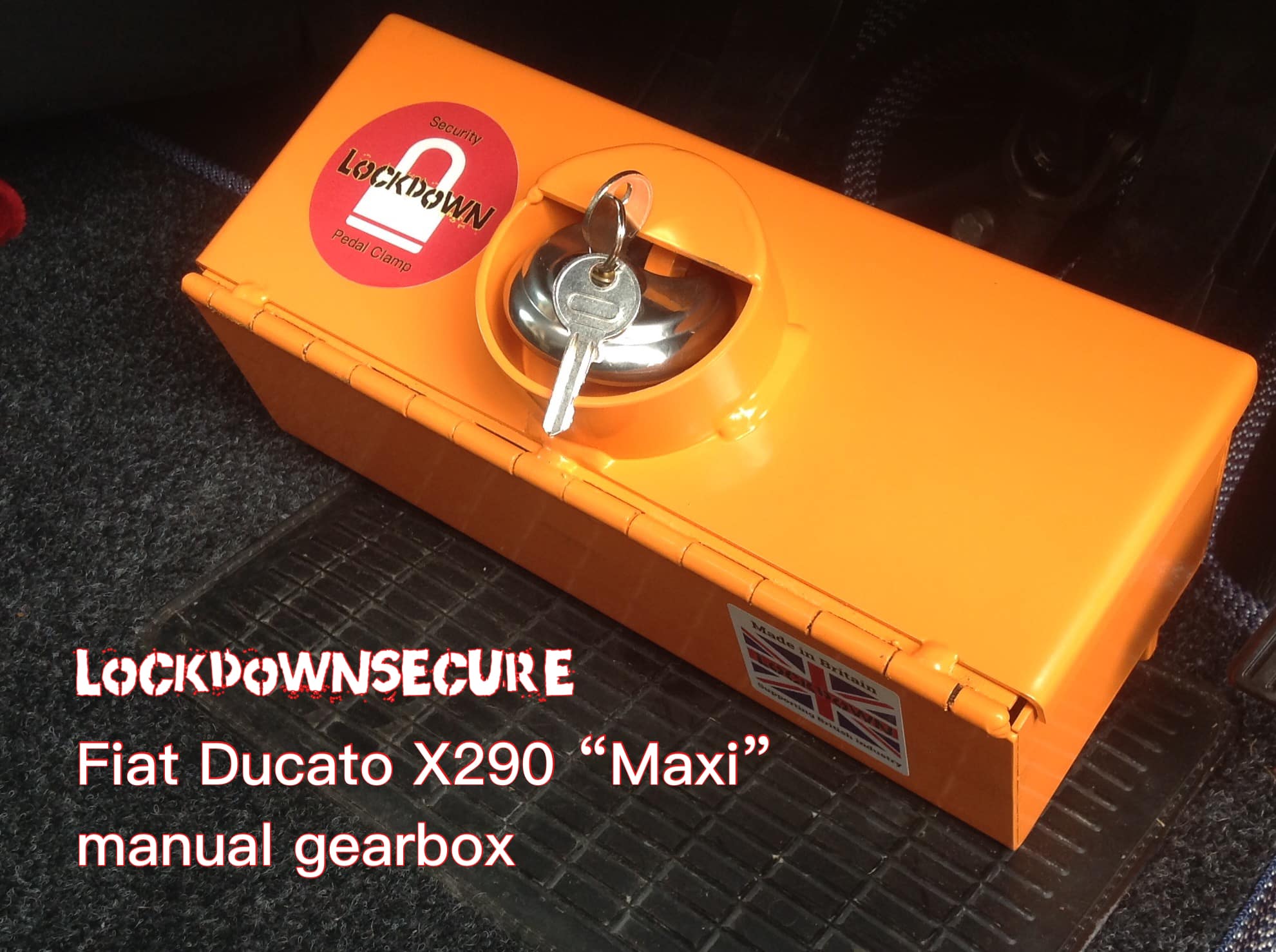 Fiat Ducato Motorhome Pedal Lock Manual gearbox X290 Maxi Lockdown