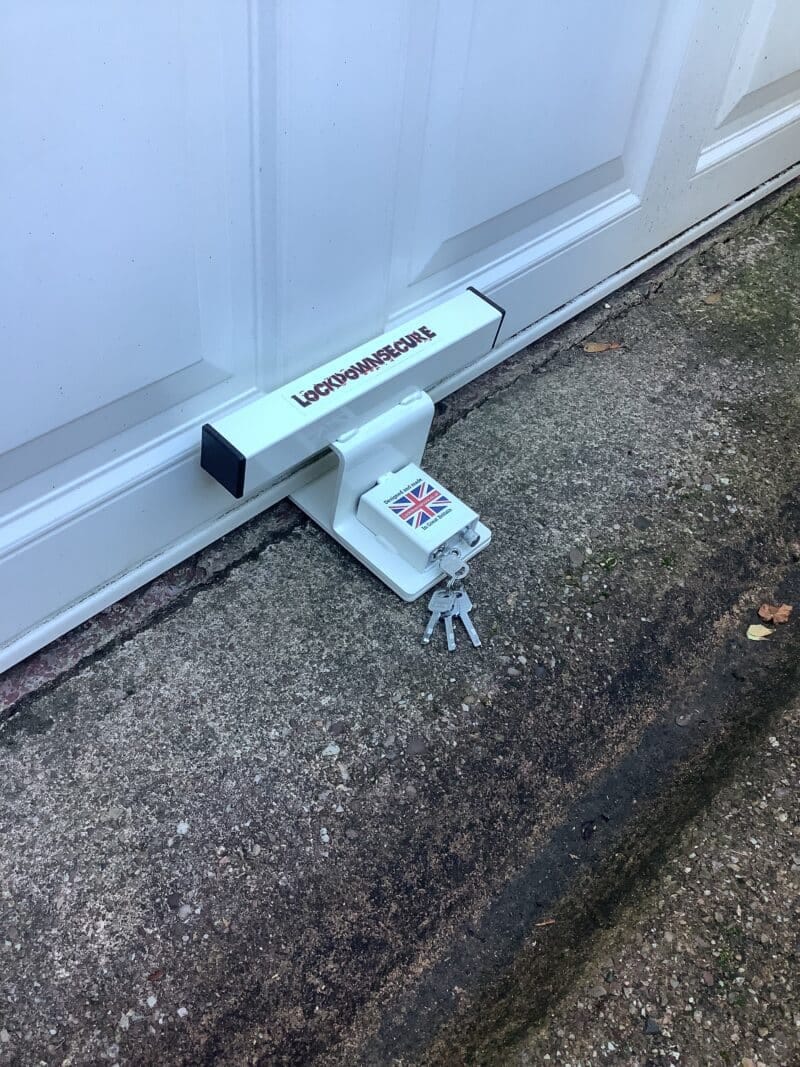 Garage door security lock HLS Lockdown Campervan Pedal Clamps and locks