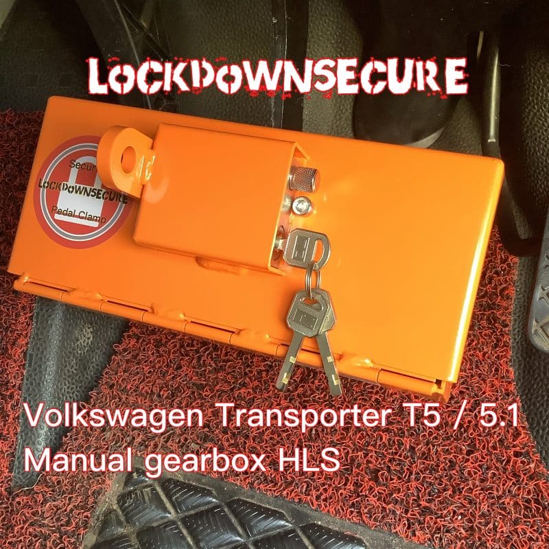 Volkswagen T5 / 5.1 Pedal Lock Manual  HLS + Spare wheel-lock